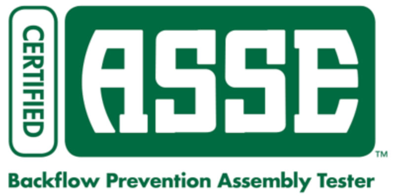 ASSE Certified Backflow Prevention Assembly Tester logo, Southern Fire Protection certification
